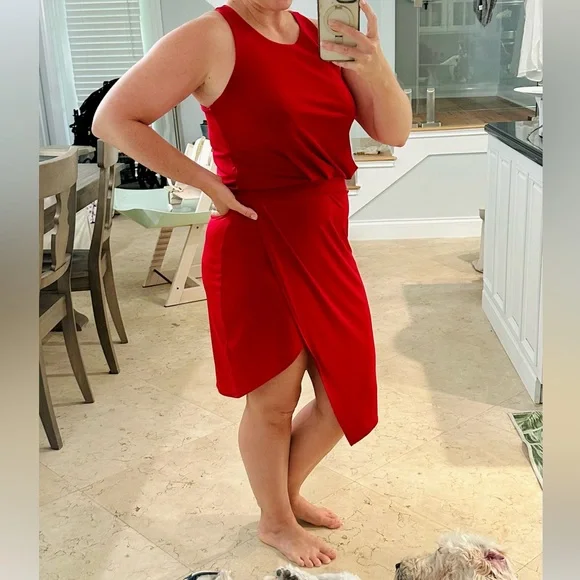 Banana Republic Red Strapless Cocktail Dress - Picture 5 of 15